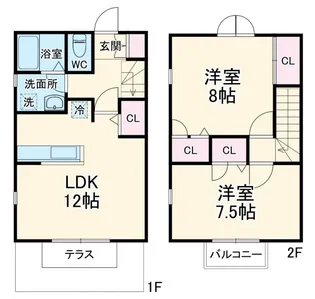 神奈川県横浜市青葉区さつきが丘【一戸建】の間取り