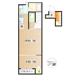 LibraCourt河原町【2階】の間取り