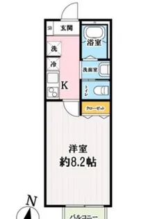 キャメル西所沢【1階】の間取り