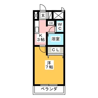 アメニティ鶴里【4階】の間取り
