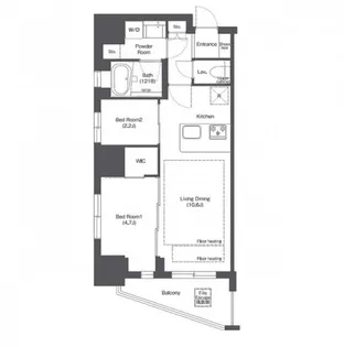 東京都台東区三筋2【マンション】の間取り