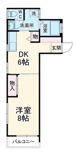 スマイルガーデン柏井【2階】の間取り