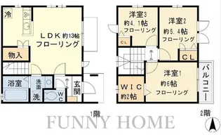 東京都世田谷区赤堤3【一戸建】の間取り