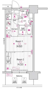 東京都江東区東砂1【マンション】の間取り