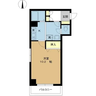 リバティープラザ花園【2階】の間取り