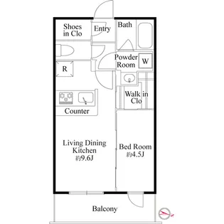 ラ・ミアカーサ東中野【2階】の間取り