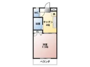 ビューラージュネス【2階】の間取り