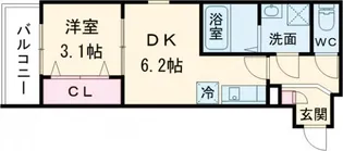 ジーメゾン御殿山【3階】の間取り