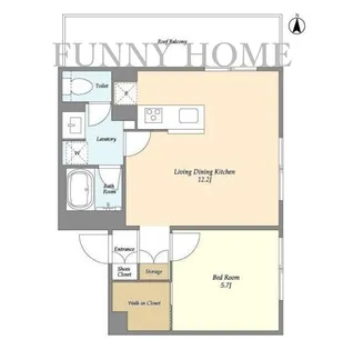 東京都渋谷区恵比寿3【マンション】の間取り