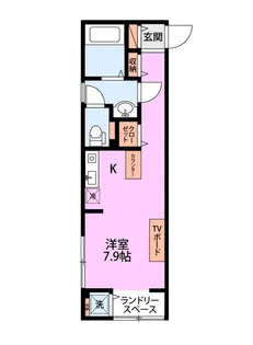 STEPS白新町A棟【1階】の間取り