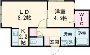 Aida Izari【1階】の間取り