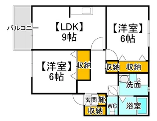 シャトーオレゴンC棟【1階】の間取り