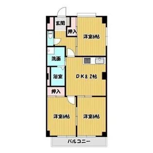 リヒテン山崎【4階】の間取り