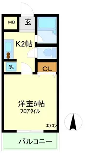 ミナミハイツ【3階】の間取り