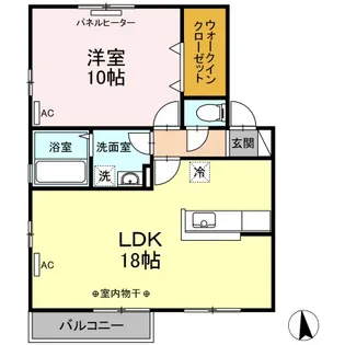 リビングタウン鳴滝 D【2階】の間取り