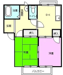 メゾンソレイユ【2階】の間取り