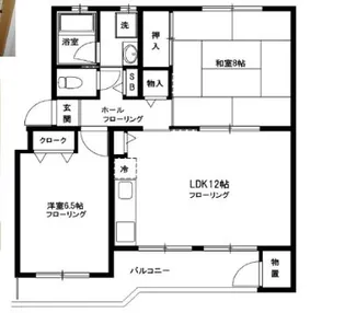 ノーブルハイツ市川菅野2号棟【3階】の間取り