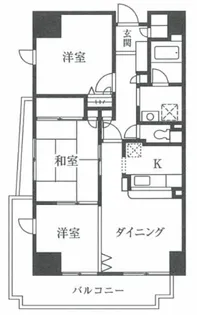 パウロニアビューコート【7階】の間取り