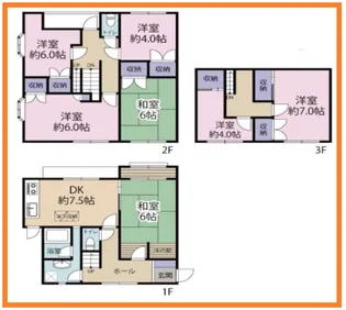 スターダスト向ヶ丘B棟の間取り