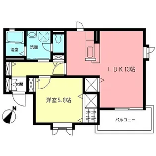 カーサヴェルディ2【2階】の間取り
