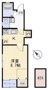 リバーハウスジョイI【1階】の間取り