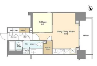 東京都中央区八丁堀3【マンション】の間取り