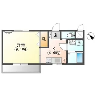 リバパレス丸政壱番館【2階】の間取り