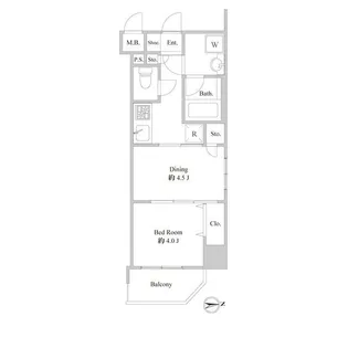 ルクレ東上野レジデンス【7階】の間取り