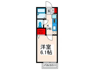 ひまわりハウスB【2階】の間取り