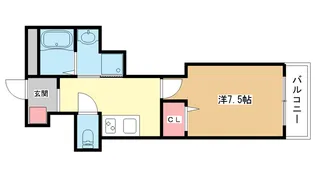 大阪府豊中市曽根南町2【マンション】の間取り
