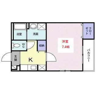 ボニータパレス 宝鏡【1階】の間取り