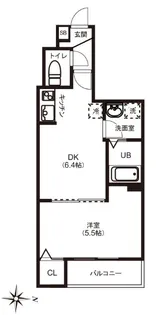 レピュア住吉レジデンス【1階】の間取り