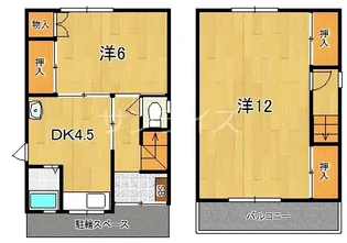 大阪府東大阪市西堤本通西1【一戸建】の間取り
