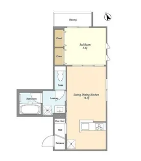Amis学芸大学【2階】の間取り