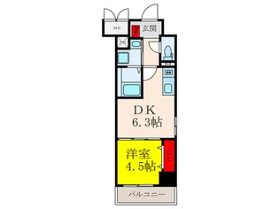 クローバー レジデンス城東放出【1階】の間取り