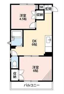 ランドフォレストつきみ野【1階】の間取り