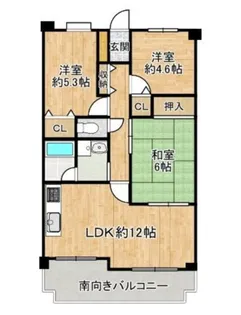 クラウンハイム東淀川2番館【2階】の間取り