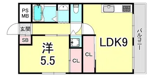 パインヒル向陽(リノベーション)【3階】の間取り