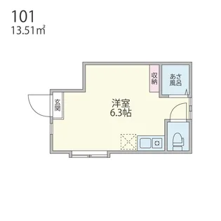 アーバンプレイス祐天寺【1階】の間取り