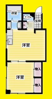 メゾン中野【1階】の間取り