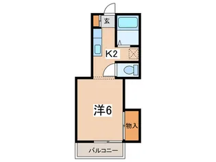 スカイハイツ【2階】の間取り