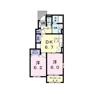 ラベニア I【1階】の間取り