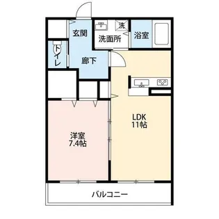 メゾン まきの木【3階】の間取り