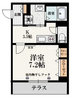 ヴァンヴェール松原【1階】の間取り