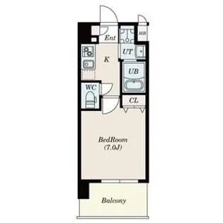 S-FORT難波西【9階】の間取り
