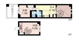 レジデンスシャルマン月島の間取り