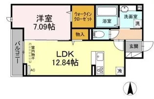アナシエ鹿浜【2階】の間取り
