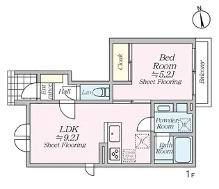 オルキデ蘆花公園【1階】の間取り