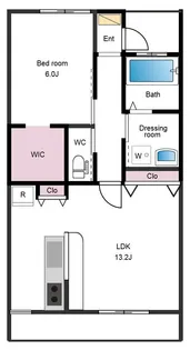 cedre AB【1階】の間取り