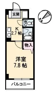 JRBハイツ横川【2階】の間取り